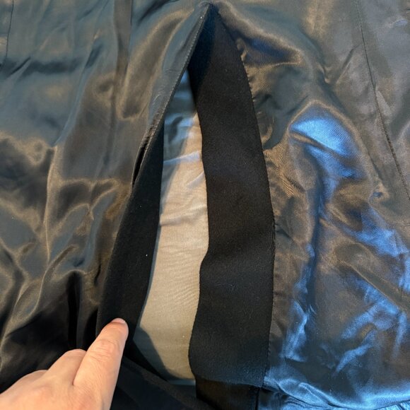 Vintage Men’s 100% Cashmere Black 3 Button Coat Slit in Back - Picture 17 of 17